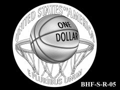 Reverse 2020 Basketball Coin Design Candidate BHF-S-R-05