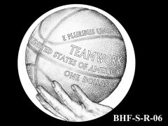 Reverse 2020 Basketball Coin Design Candidate BHF-S-R-06