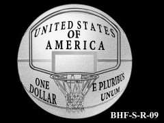 Reverse 2020 Basketball Coin Design Candidate BHF-S-R-09