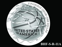 Reverse 2020 Basketball Coin Design Candidate BHF-S-R-11A