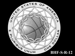 Reverse 2020 Basketball Coin Design Candidate BHF-S-R-12