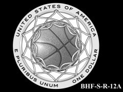 Reverse 2020 Basketball Coin Design Candidate BHF-S-R-12A
