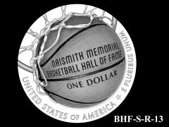Reverse 2020 Basketball Coin Design Candidate BHF-S-R-13