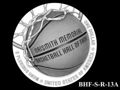 Reverse 2020 Basketball Coin Design Candidate BHF-S-R-13A