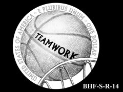 Reverse 2020 Basketball Coin Design Candidate BHF-S-R-14