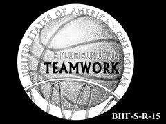 Reverse 2020 Basketball Coin Design Candidate BHF-S-R-15