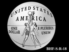 Reverse 2020 Basketball Coin Design Candidate BHF-S-R-18