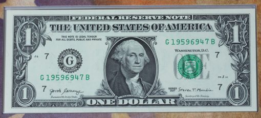 Series 2017 $1 Federal Reserve note - front
