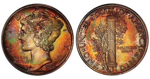 lot 220, a monster toned 1938-S PCGS MS68+ FB CAC