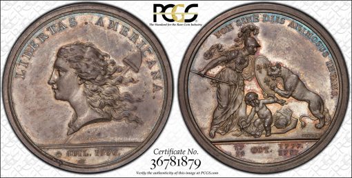 1783 Libertas Americana Silver