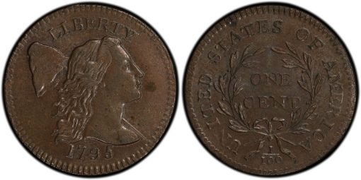 1795 Liberty Cap Cent PCGS MS63