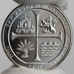 US Mint Sales: San Antonio Missions Quarters and 5 Oz. Coin Debut