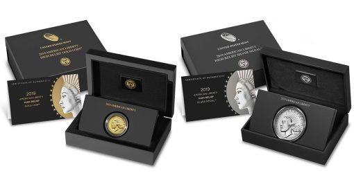 2019-W $100 American Liberty Gold Coin and 2019-P American Liberty Silver Medal