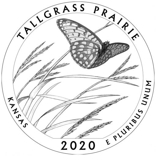 2020 Tallgrass Prairie National Preserve Quarter and 5oz Coin Design