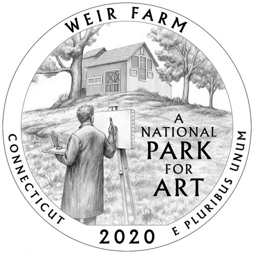 2020 Weir Farm National Historic Site Quarter and 5oz Coin Design