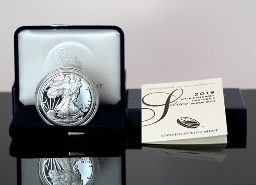 CoinNews photo 2019-S Proof American Silver Eagle, case and certificate