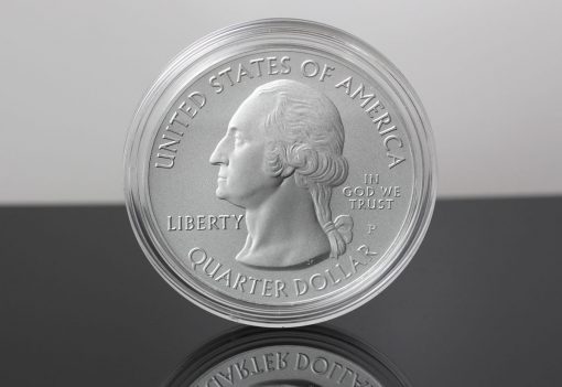 Obverse of a 2019-P ATB Five Ounce Silver Uncirculated Coin