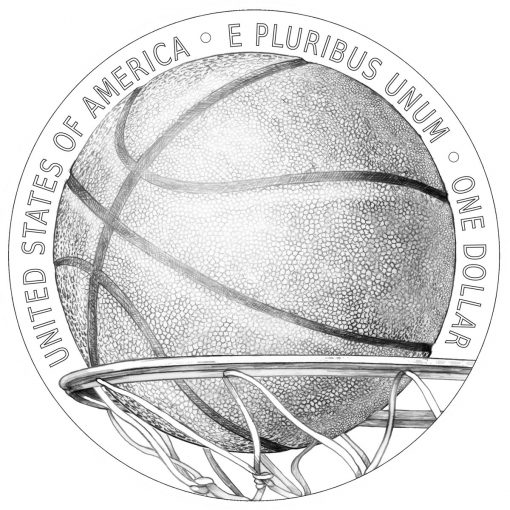 Reverse Design for 2020 Basketball HOF Commemorative Coins