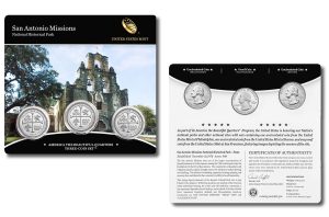 San Antonio Missions for Texas in Three-Coin Set