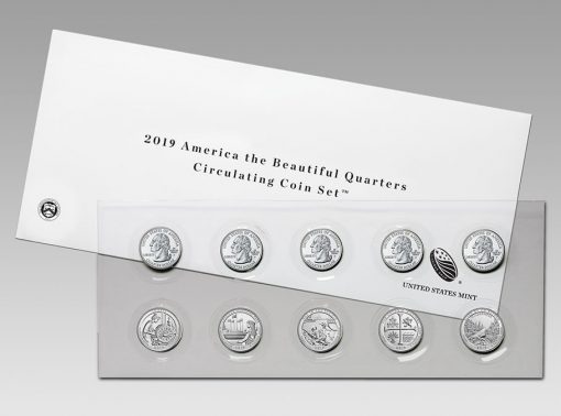 2019 America the Beautiful Quarters Circulating Coin Set