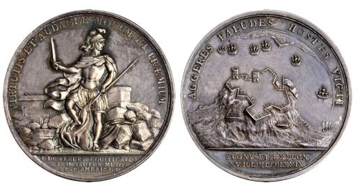 1779 De Fleury at Stony Point medal in silver