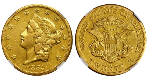 1854-O Liberty Head Double Eagle