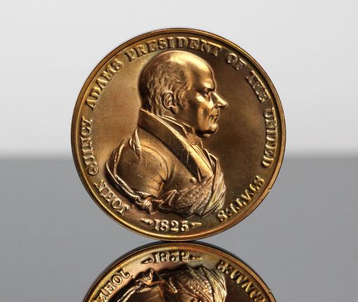 John Quincy Adams Presidential Bronze Medal - Obverse