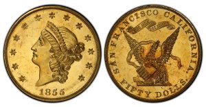 1855 Proof Kellogg Gold Coin Sold For Record $1 Million