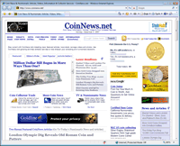 Screenshot of the CoinNews.net website
