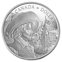 Proof 400th Anniversary Quebec City Silver Dollar (Reverse)