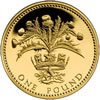 25th Anniversary £1 Gold Proof Thistle
