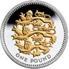 25th Anniversary £1 Silver Three Lions