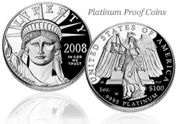 2008 American Eagle Platinum Proof coin