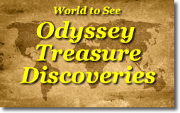 Odyssey over world treasure map
