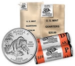 Alaska State Quarters in Bags and Rolls