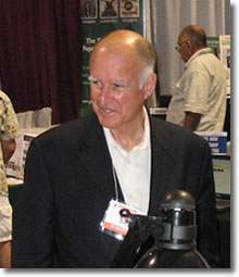 Jerry Brown at September 2008 Long Beach Expo 