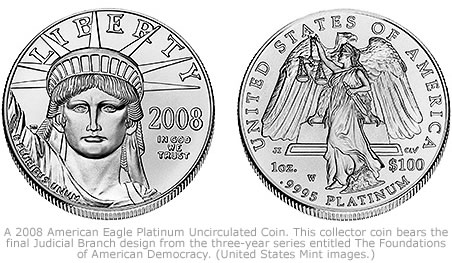 2008 American Eagle Platinum Uncirculated Coin
