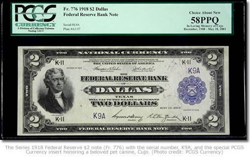 Series 1918 Federal Reserve $2 note (Fr. 776) 