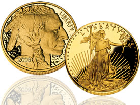 American Buffalo Gold and American Eagle Gold Coin