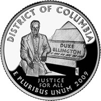 DC Duke Ellington Themed Proof Quarter