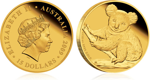 2009 Australian Koala Gold Proof Coin 