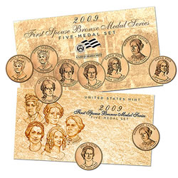 Four-Medal Set 2007 First Spouse Bronze Medal Series 