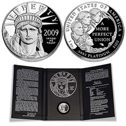2009 Platinum Eagle Proof Coin and Packaging
