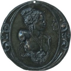 Alfonso-Ruspagiari-Bust-of-a-Woman-Viewed-by-a-Face-in-Profile-medal.jpg