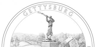 2011 America the Beautiful Quarter Design Candidates Gettysburg National Military Park Quarter Design Candidate - Click to Enlarge