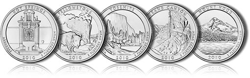 2010 P ATB American The Beautiful National Park Quarter Coins Money U.S Mint 