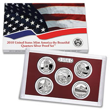 2010 America the Beautiful Quarters Silver Proof Set