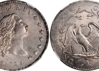 Bowers and Merena’s August 2010 Boston Rarities Auction Realizes $9.3 Million 1794 Silver Dollar