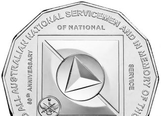 50 Cent Coin Commemorates Australian National Service 50 Cent Australian National Service Commemorative Coin