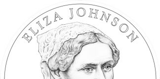 2011 First Spouse Gold Coin Designs and CFA Recommendations Eliza Johnson Obverse Design Candidate One